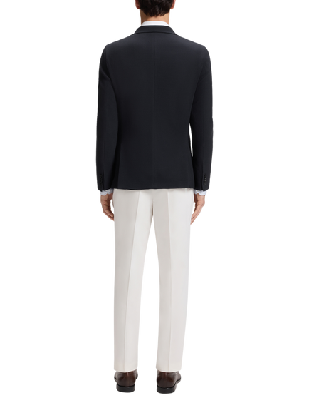 HUGO BOSS BOSS Hutson Slim Fit Single Breasted Wool Blend Blazer, Dark Blue - view 2, Dark Blue