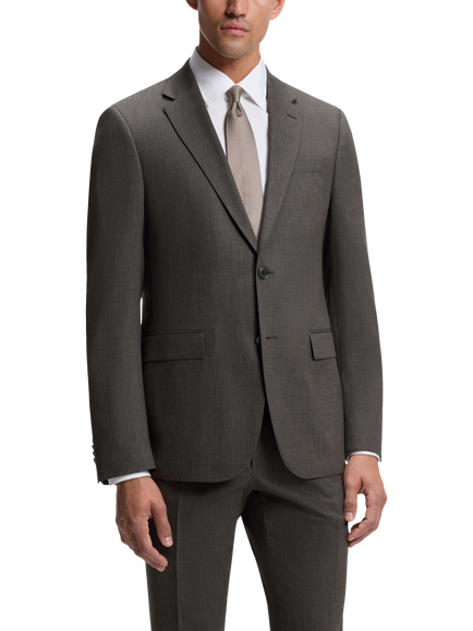 HUGO BOSS BOSS Wool Blend Suit Jacket, Dark Brown, Dark Brown