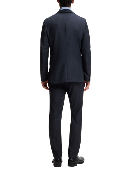 HUGO BOSS BOSS Slim Fit Single Breasted Wool Blazer, Dark Blue - view 2, Dark Blue