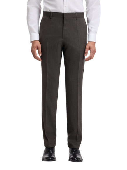 HUGO BOSS BOSS Wool Blend Suit Trousers, Dark Brown, Dark Brown