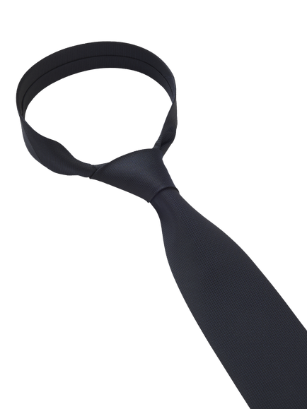 HUGO BOSS BOSS Silk Blend Tie, Dark Blue - view 2, Dark Blue