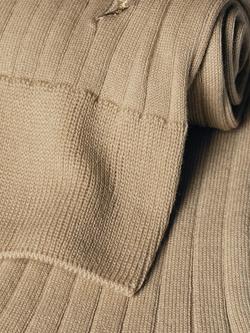 Charles Tyrwhitt Ribbed Cotton Blend Socks - view 2, Tan