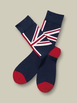 Charles Tyrwhitt Union Jack Socks, Navy, Navy