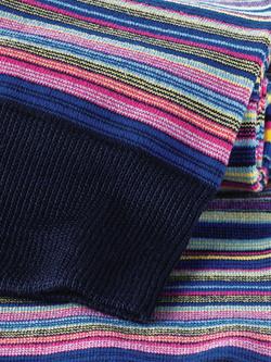 Charles Tyrwhitt Cotton Rich Stripe Design Socks, Bright Pink - view 2, Bright Pink