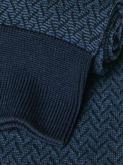 Charles Tyrwhitt Herringbone Cotton Rich Socks, Indigo Blue - view 2, Indigo Blue