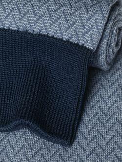 Charles Tyrwhitt Cotton Rich Herringbone Design Socks - view 2, Steel Blue