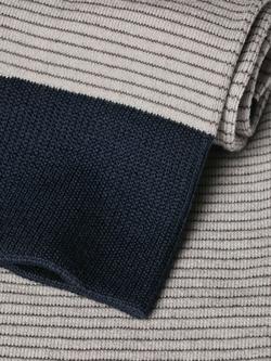 Charles Tyrwhitt Cotton Rich Stripe Design Socks - view 2, Grey/Black
