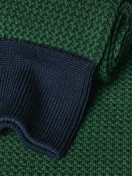 Charles Tyrwhitt Puppytooth Cotton Rich Crew Socks - view 2, Green