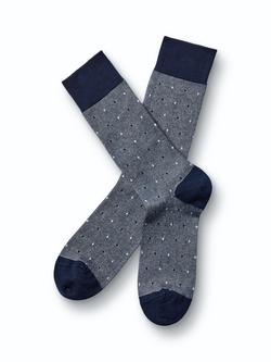 Charles Tyrwhitt Cotton Rich Socks, Navy/Grey, Navy/Grey