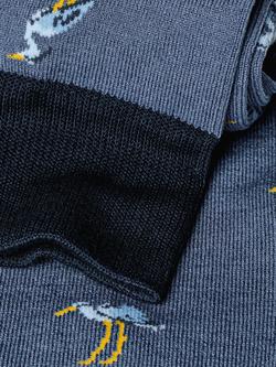Charles Tyrwhitt Cotton Rich Socks, Denim Blue - view 2, Denim Blue