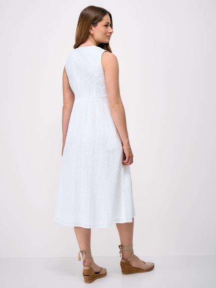 Crew Clothing Thalia Broderie Anglaise Dress, White - view 2, White