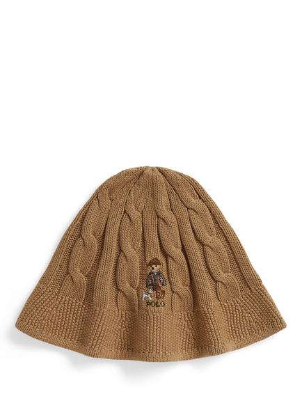 Ralph Lauren Kids' Cable Knit Bucket Hat, Berkshire Tan, Berkshire Tan