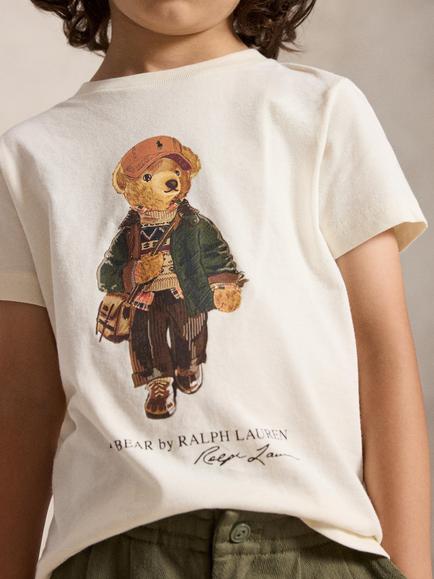 Ralph Lauren Polo Ralph Lauren Kids' T-Shirt, Cream - view 2, Estate Cream