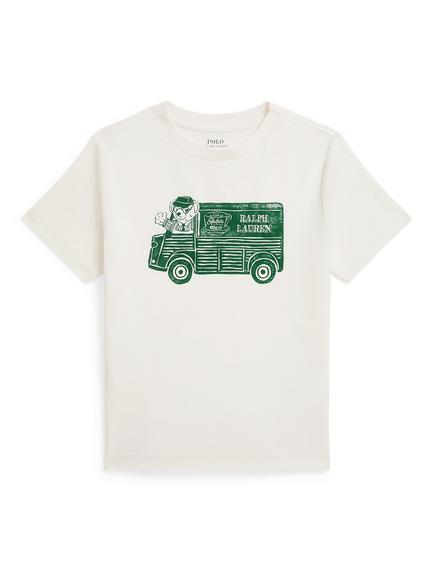 Ralph Lauren Kids' Polo Bear Cotton Jersey T-Shirt, Nevis, Nevis
