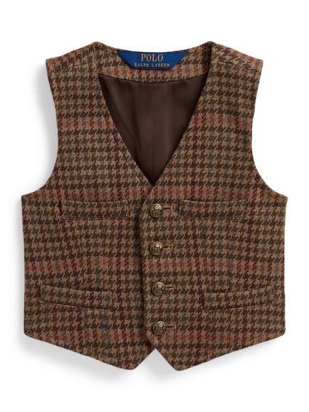 Ralph Lauren Kids' Waistcoat, Tweed, Tweed