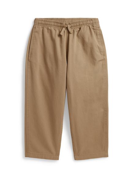 Ralph Lauren Kids' Big Fit Cotton Twill Trousers, Camel, Camel