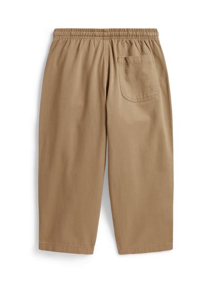 Ralph Lauren Kids' Big Fit Cotton Twill Trousers, Camel - view 2, Camel