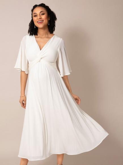 Tiffany Rose Maternity Jacinta Knot Dress, Ivory - view 2, Ivory