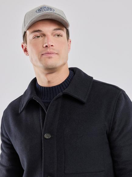 Armor Lux Heritage Wool Blend Jacket, Rich Navy/Ketchup - view 2, Rich Navy/Ketchup