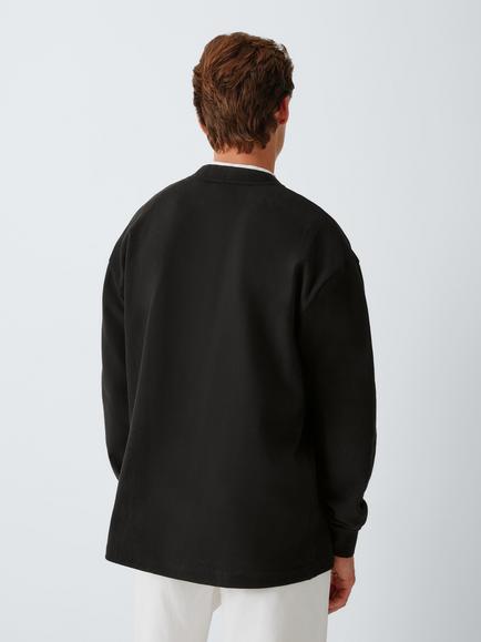 Armor Lux Rustic Cotton T-Shirt, Noir - view 2, Noir