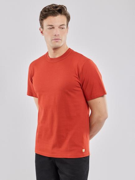 Armor Lux Callac Cotton Crew Neck T-Shirt, Ketchup, Ketchup