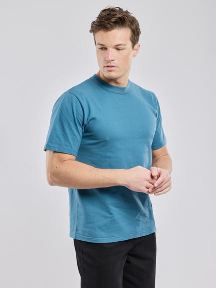 Armor Lux Callac Cotton Crew Neck T-Shirt, Teal, Teal