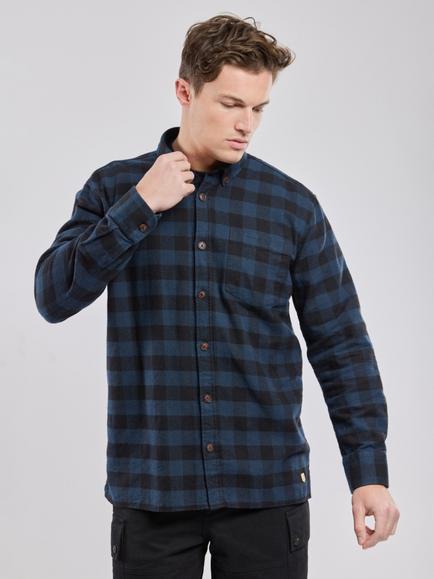 Armor Lux Check Flannel Shirt, Vichy Navire, Vichy Navire