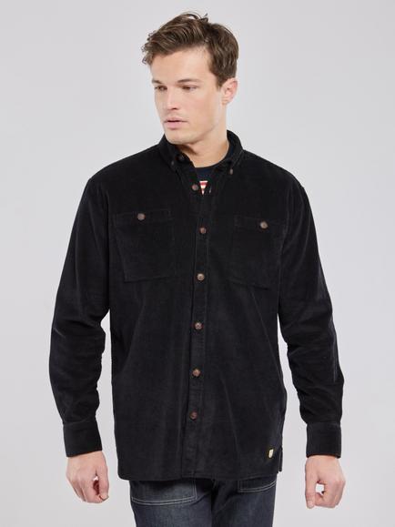 Armor Lux Corduroy Overshirt, Noir, Noir