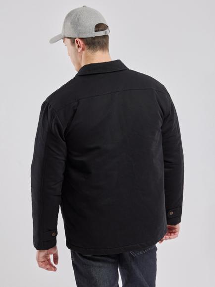 Armor Lux Quilted Velvet Overshirt, Noir - view 2, Noir