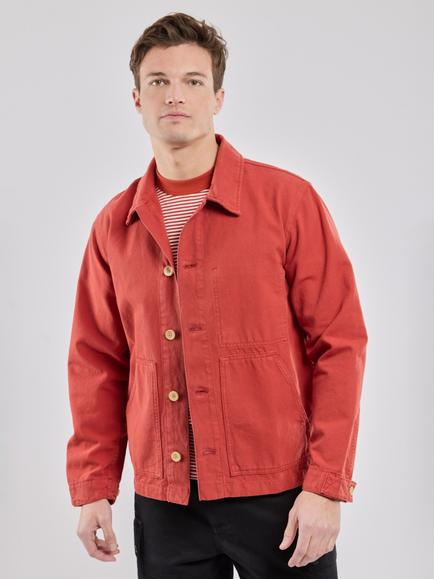 Armor Lux Cotton Canvas Fisherman Jacket, Ketchup, Ketchup