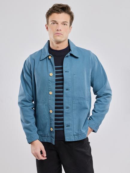 Armor Lux Cotton Canvas Fisherman Jacket, Teal, Teal