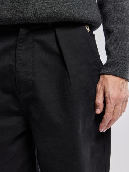 Armor Lux Relaxed Fit Dart Trousers, Noir - view 2, Noir