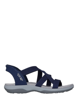 Skechers Hands Free Slip-ins: Reggae Slim Stretch Flex Sandals, Navy, Navy