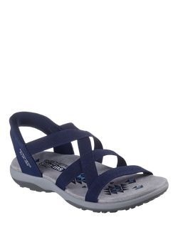 Skechers Hands Free Slip-ins: Reggae Slim Stretch Flex Sandals, Navy - view 2, Navy