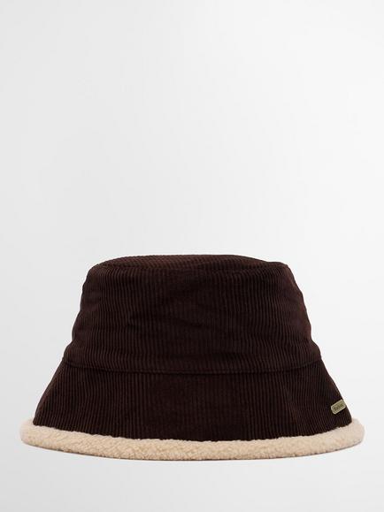 Barbour Overton Reversible Bucket Hat, Brown/Beige, Brown/Beige