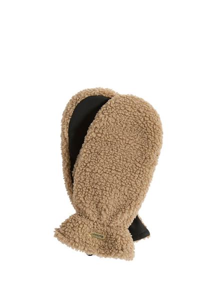 Barbour Cathy Teddy Fleece Mittens, Light Trench, Light Trench