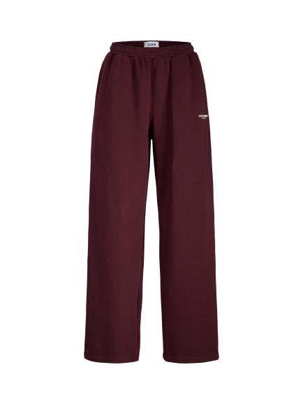 JJXX Kids' Studio Cotton Blend Wide Leg Joggers, Wine, Wine