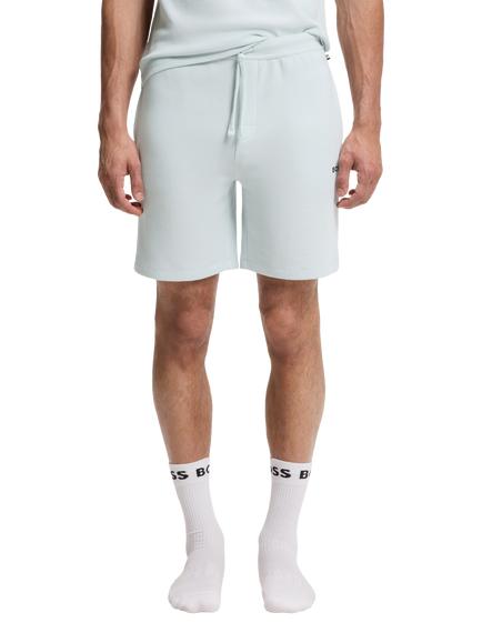 HUGO BOSS BOSS Drawstring Cotton Blend Shorts, Open Blue, Open Blue