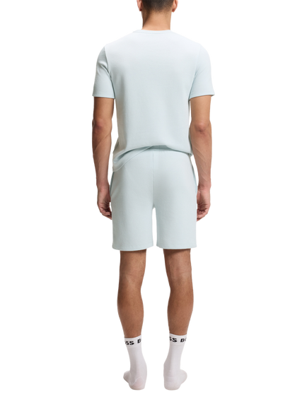 HUGO BOSS BOSS Drawstring Cotton Blend Shorts, Open Blue - view 2, Open Blue
