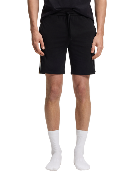 BOSS Cotton Rich Lounge Shorts, Black, Black