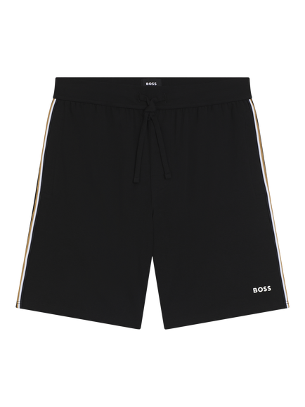 BOSS Cotton Rich Lounge Shorts, Black - view 2, Black
