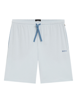 HUGO BOSS BOSS Drawstring Cotton Blend Shorts, Open Blue - view 2, Open Blue