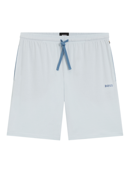 HUGO BOSS BOSS Drawstring Cotton Blend Shorts, Open Blue - view 2, Open Blue