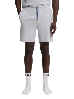 HUGO BOSS BOSS Drawstring Cotton Blend Shorts, Light Grey, Light Grey