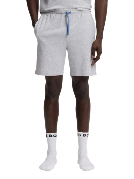 HUGO BOSS BOSS Drawstring Cotton Blend Shorts, Light Grey, Light Grey