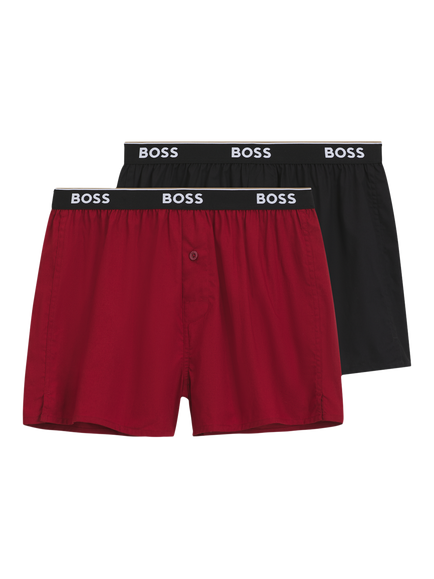 HUGO BOSS BOSS Lounge Boxer Shorts, Medium Red, Medium Red