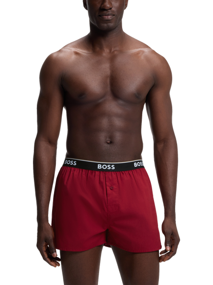HUGO BOSS BOSS Lounge Boxer Shorts, Medium Red - view 2, Medium Red