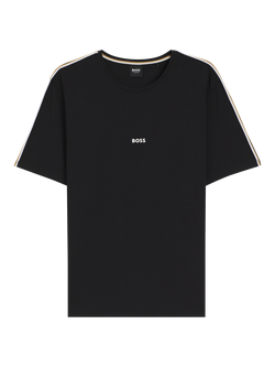 HUGO BOSS BOSS Crew Neck Cotton Blend T-Shirt, Black - view 2, Black