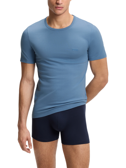 HUGO BOSS BOSS Crew Neck Cotton T-Shirts, Pack of 3, Multi - view 2, Multi