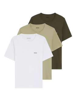BOSS Cotton T-Shirt, Pack of 3, Multi, Multi